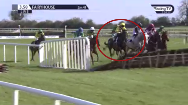 , Paul Townend rushed to hospital for x-rays on foot following nasty three-horse pile-up on eve of Irish Grand National