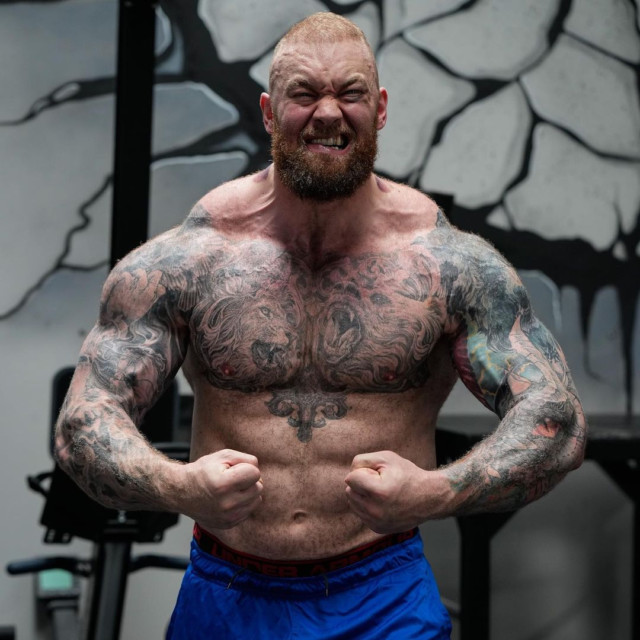 , Hafthor Bjornsson shows dramatic body transformation with huge weight loss and bulging muscles ahead of Eddie Hall fight