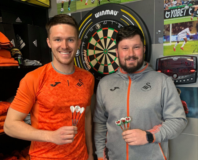 , Newcastle’s Freddie Woodman arrows in on dream double… promotion for loan club Swansea and beating the kitman at darts