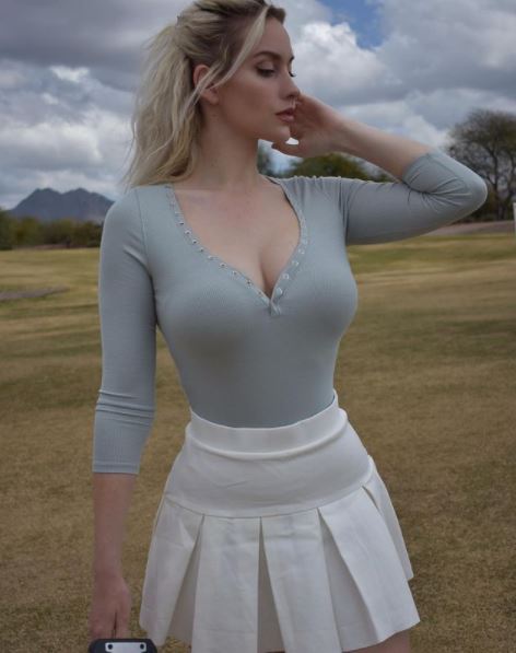 , Paige Spiranac reveals men use binoculars to SPY on her while she’s playing golf