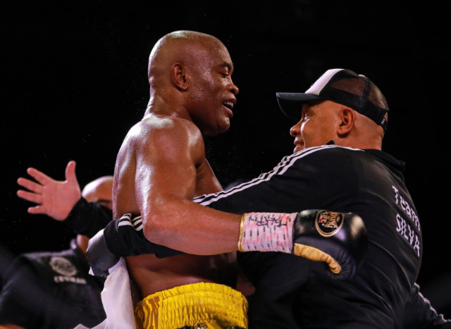 , UFC hero Anderson Silva, 46, beats Julio Cesar Chavez Jr, 35, in boxing fight as Jake Paul pays respect and makes offer