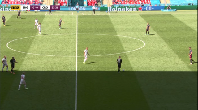 , Fuming fans bizarrely blame BBC for SHADOW covering third of Wembley pitch for England’s Euro 2020 opener vs Croatia
