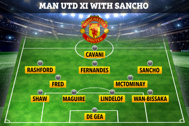 , Three ways Man Utd could line up after Jadon Sancho transfer including gung-ho set-up with two attacking midfielders
