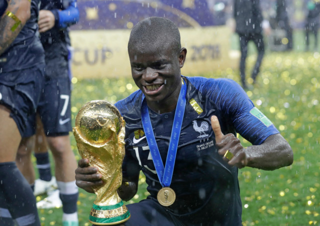 A team with N'Golo Kante in doesn't lose according to his international team-mate