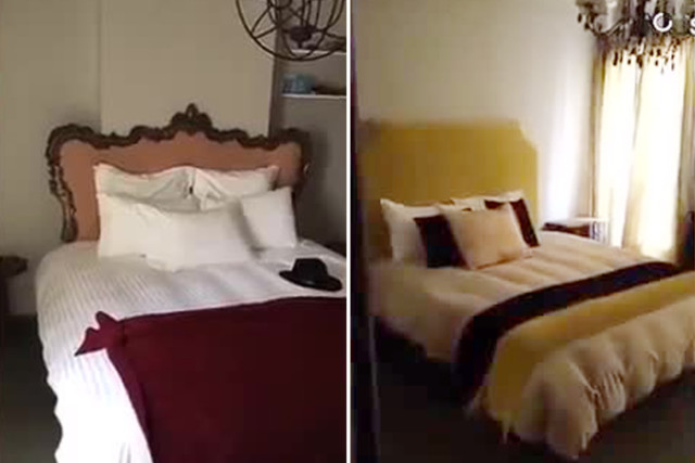 Williams showed off her two bedroom apartment in Paris on Snapchat