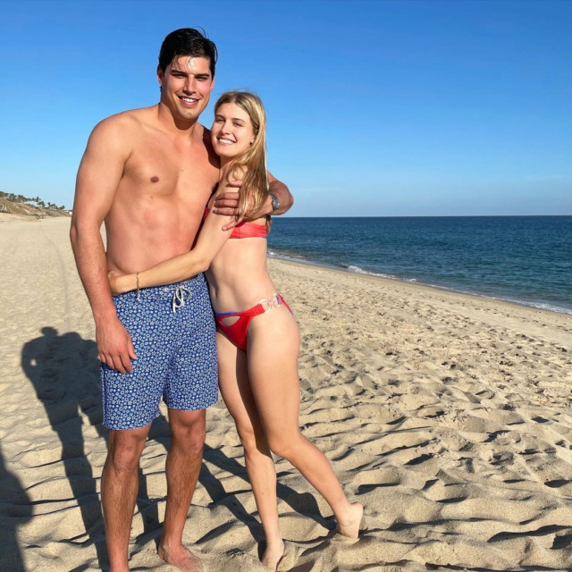 , Eugenie Bouchard takes dip in sea with arm in sling on holiday in Miami with NFL star boyfriend Mason Rudolph