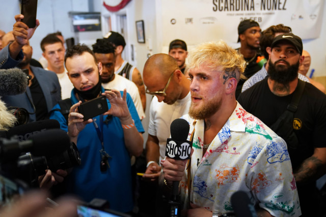 , Watch as Jake Paul ‘too scared’ to look in UFC star Tyron Woodley’s eyes in leaked face-off ahead of fight
