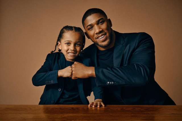 , Anthony Joshua and son JJ, 5, look dapper as boxer posts cute Father’s Day picture and says ‘I’ve got you for life’