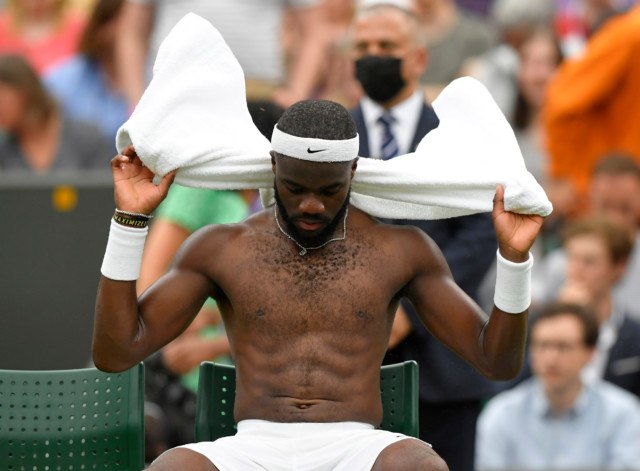 , Wimbledon 2021: Frances Tiafoe shows off biceps after stunning No3 seed Stefanos Tsitsipas in first round