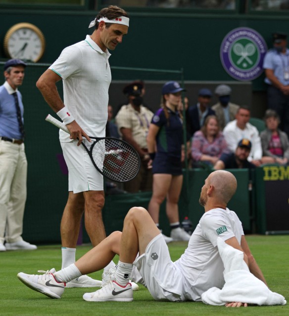 , Wimbledon 2021: Roger Federer escapes first round-one Major exit for 18 YEARS as Adrian Mannarino forced to retire hurt