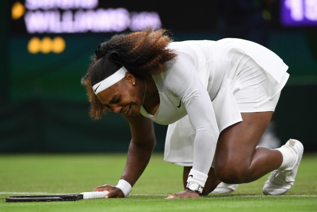 , Serena Williams QUITS Wimbledon in tears as ankle injury forces first-set withdrawal with medics helping her leave court