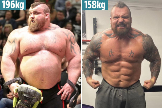 , Eddie Hall’s insane body transformation after shedding SIX STONE for fight vs Game of Thrones star Hafthor Bjornsson