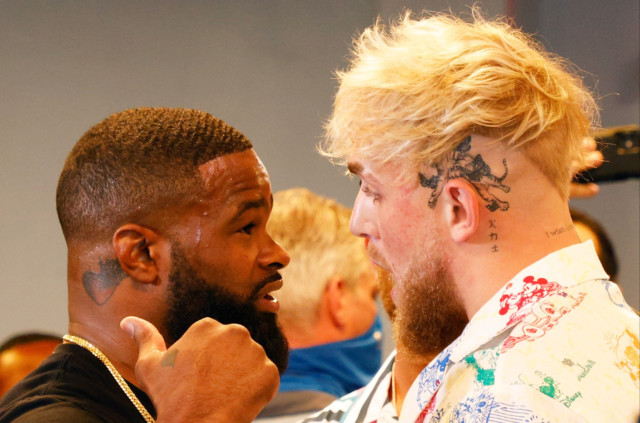 , Jake Paul vows to ‘eat up’ Tyron Woodley in two rounds as YouTuber claims UFC legend is ‘coming in a wounded soldier’