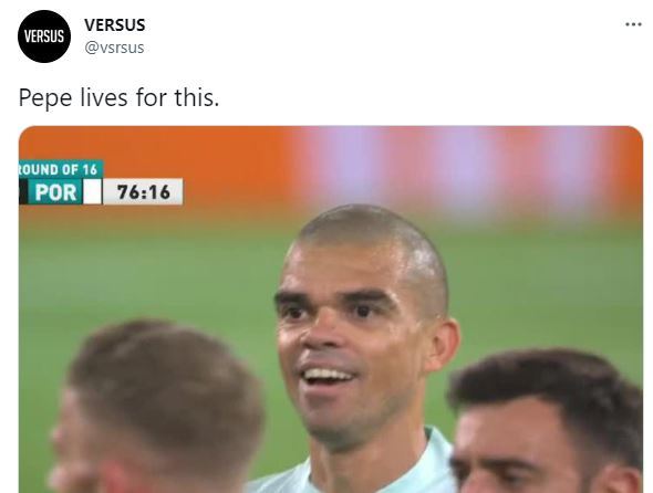 , Watch Pepe continue ‘s***house’ tactics as Portugal legend wildly smiles after brutal tackle in Belgium Euro 2020 loss