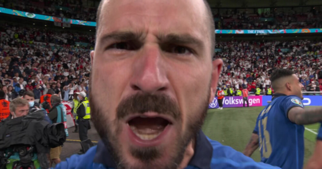 , Leonardo Bonucci taunts England fans by shouting ‘you need to eat more pasta’ after Italy’s Euro 2020 triumph