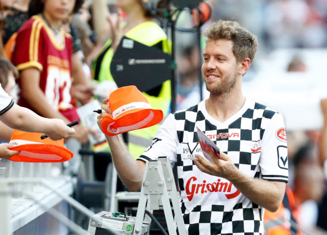, Watch Aston Martin decorate F1 base with England flags as team taunt Sebastian Vettel after win over Germany