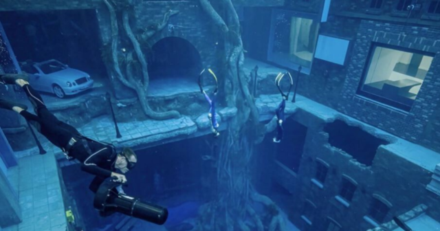 , Billionaire racing heir reveals world’s deepest pool where divers explore ‘sunken city’ and play fussball 60m underwater