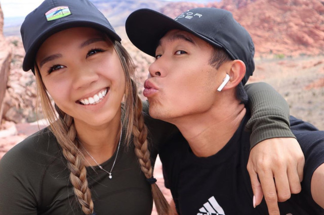 , Who is Collin Morikawa’s girlfriend Katherine Zhu, when did pair meet, and has she caddied for Open Championship star?