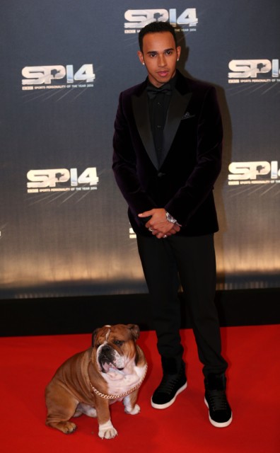, Lewis Hamilton and beloved dog Roscoe arrive at Silverstone for British GP as he looks to get season back on track