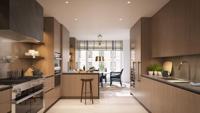 Hamilton's kitchen provides plenty of space for entertaining guests
