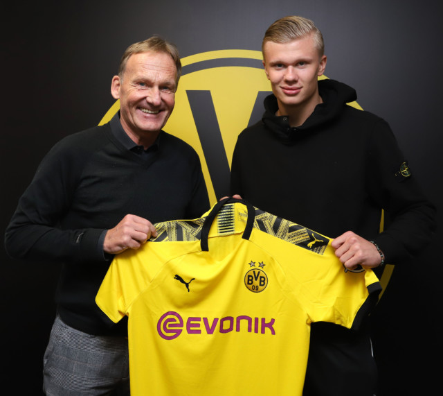 Haaland joined Dortmund in January for £18m