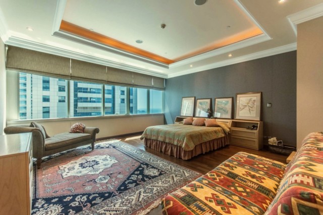 The presidential suite boasts five bedrooms