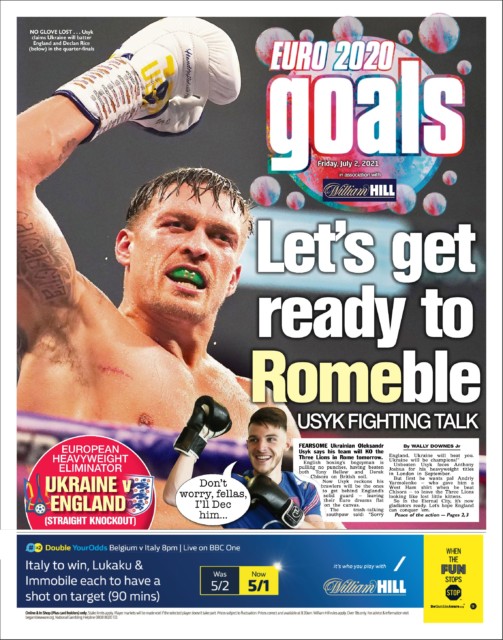 , Boxing superstar Oleksandr Usyk predicts Ukraine will stun England at Euro 2020 and roars ‘we will be champions’