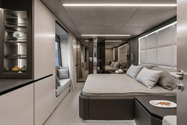 The master cabin features its own en-suite