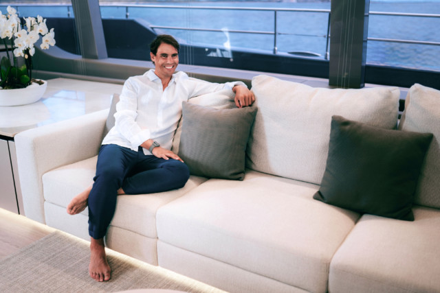 , Rafa Nadal’s stunning £4.5m yacht with waterfall-fed spa pool, jet ski garage and bar named among the best in the world