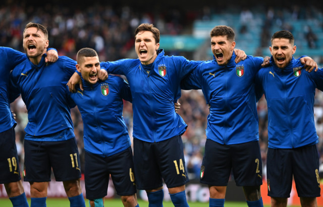 The Italians are known for nothing if not belting out their national anthem