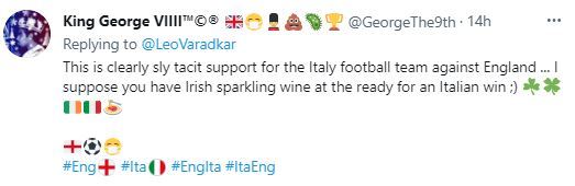 , Former Irish PM Leo Varadkar slammed for ‘sly dig’ at England team ahead of Euro 2020 final with Italy