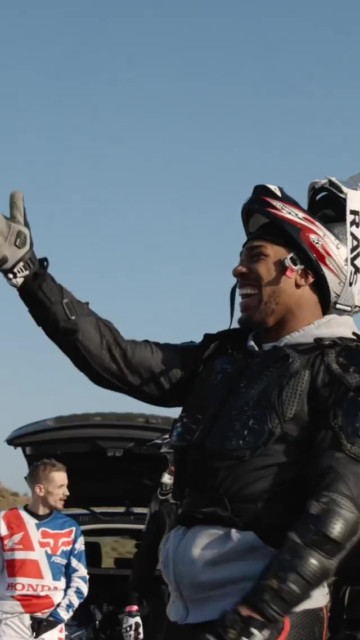 , Watch Anthony Joshua tear up a dirtbike track as British sensation enjoys down time before Oleksadr Usyk bout