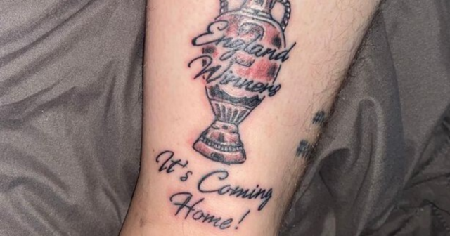 , Football-mad dad gets ‘England Euro 2020 winners’ tattooed on his leg BEFORE the final
