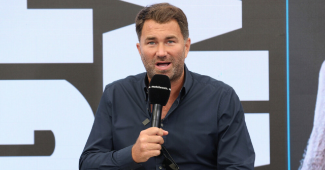 , Eddie Hearn says Tyson Fury’s promoter Bob Arum is talking ‘b*****s’ about hosting Anthony Joshua fight in UK