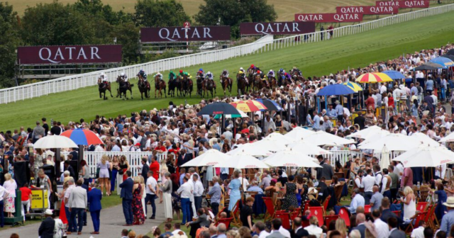 , Giant 25-METRE bar, room for 100,000 punters and fun for all the family, it’s party time at Qatar Goodwood Festival