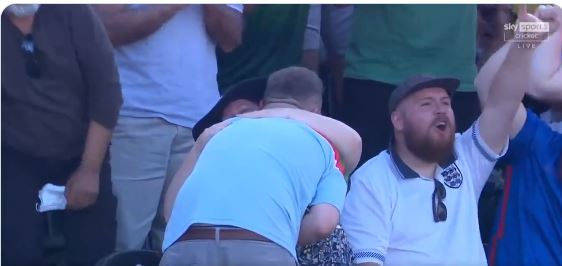 , Watch England cricket fan propose to girlfriend on live TV during Pakistan T20… as Sky Sports give it graphics treatment