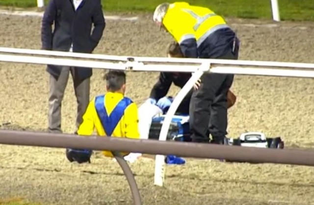 , Jockey reveals gruesome surgery images after leg ‘exploded’, leaving him in so much pain he begged docs to cut it off