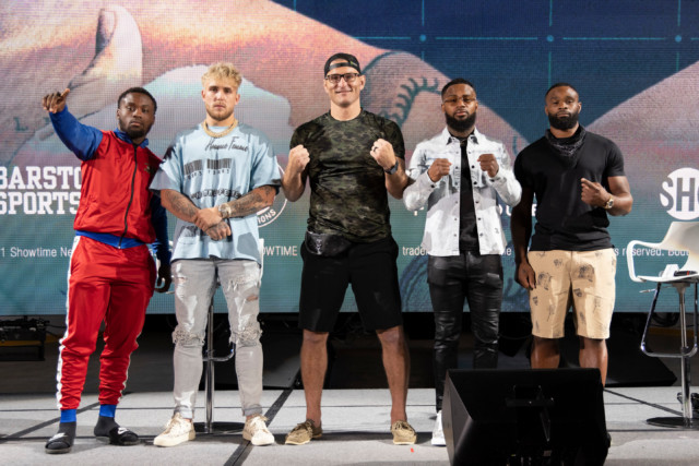 , Watch Jake Paul throw combinations on pads and in sparring for Tyron Woodley fight with YouTuber hailed by Stipe Miocic