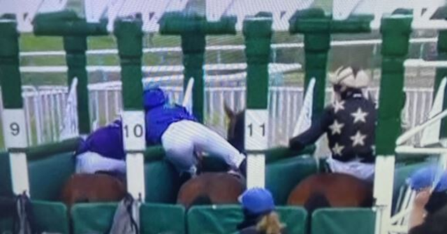 , Watch hero Hayley Turner save rival from potentially serious injury in dangerous stalls incident