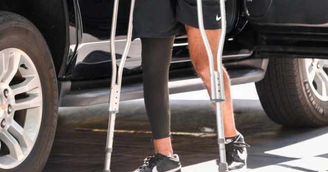 , Tiger Woods still using crutches six months on from horror car crash