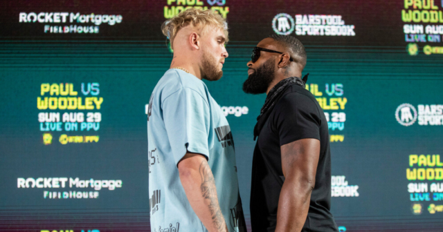 , Tyron Woodley warns Jake Paul will ‘get hurt in a way you’d never imagine’ and YouTuber ‘may not want to do this again’