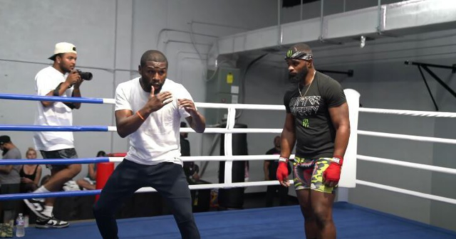 , Jake Paul claims that Tyron Woodley pre-fight training with Floyd Mayweather is ‘a disadvantage’ for the ex-UFC star