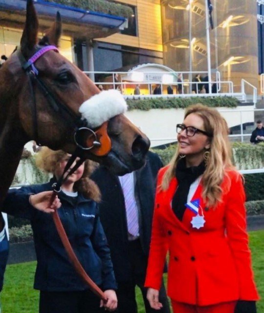 , Carol Vorderman is racing’s most glamorous owner who fell in love with the sport through late friend Richard Whiteley