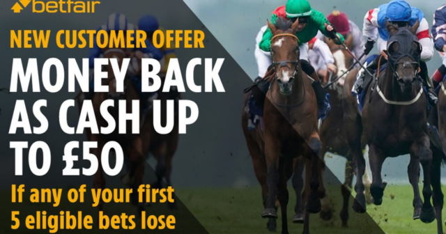 , Horse racing money back special: Get £50 back as CASH on losing bets with Betfair