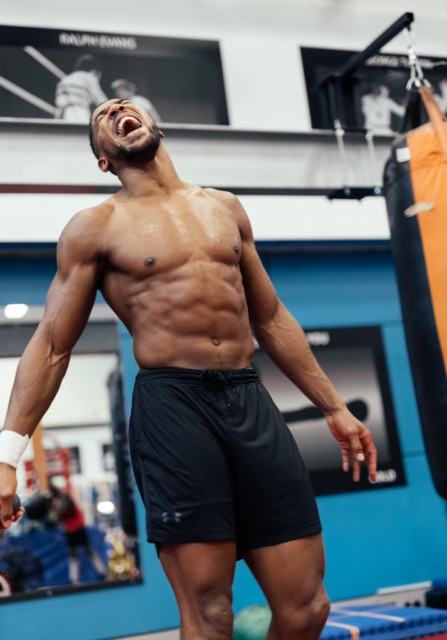 , Anthony Joshua shows off new lean physique but biceps still bulging after weight cut before Oleksandr Usyk fight