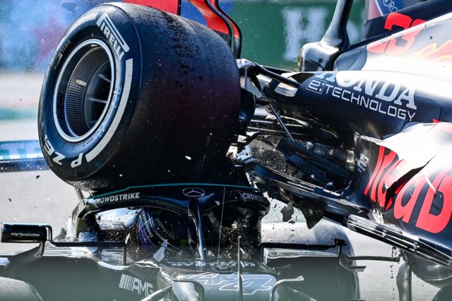 , Max Verstappen handed three-place grid penalty for Russian GP after crashing into Lewis Hamilton at Monza
