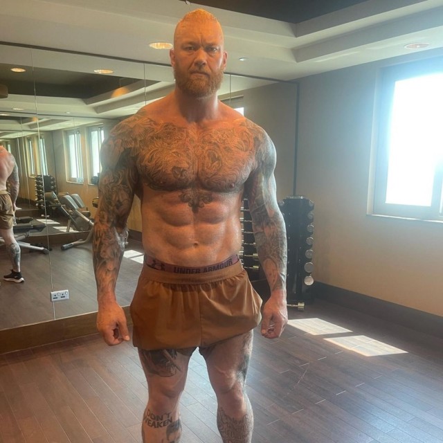, Hafthor Bjornsson reveals incredible body transformation as he drops NINE stone ahead of Devon Larratt fight