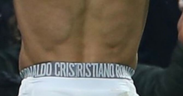 , Cristiano Ronaldo shows off his own branded PANTS after netting Man Utd winner… but fans notice error in stitching