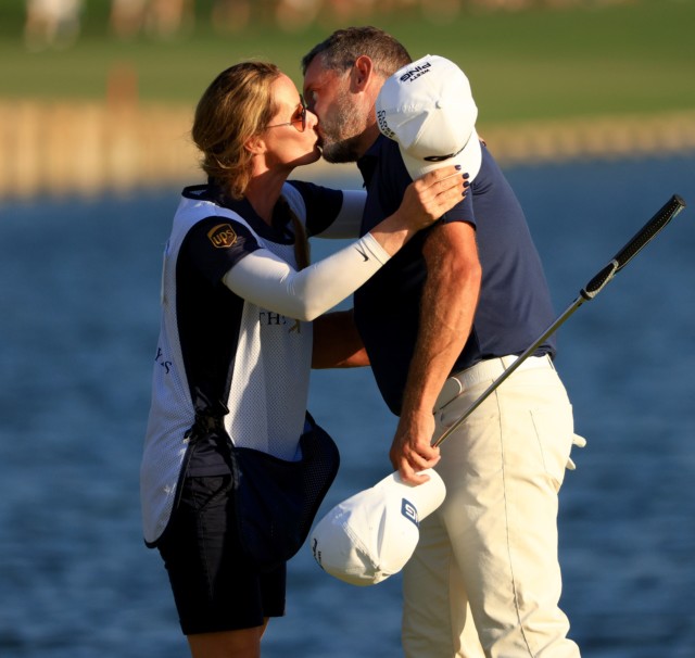 , Lee Westwood says nervous son Sam’s ‘knees are knocking’ at replacing wife Helen as caddie at the Ryder Cup