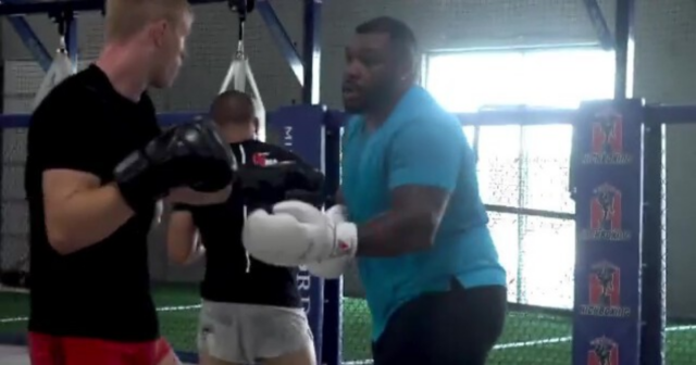 , Jarrell Miller training with UFC stars in MMA gym while serving drugs ban but eyes boxing return to fight Tyson Fury